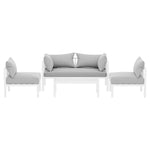 Gardeon 4 Seater Outdoor Sofa Set Aluminium Lounge Setting - Furniture > Outdoor > Outdoor Sofas & Lounge Sets