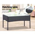 Gardeon 4 Seater Outdoor Sofa Set Wicker Setting Table Chair Furniture Dark Grey - Furniture > Outdoor > Outdoor Chairs