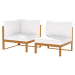 Gardeon 4-Seater Outdoor Sofa Set Wooden Lounge Setting 5PCS - Furniture > Outdoor