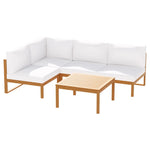 Gardeon 4-Seater Outdoor Sofa Set Wooden Lounge Setting 5PCS - Furniture > Outdoor