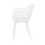 Gardeon 4PC Outdoor Dining Chairs PP Lounge Chair Patio Furniture Garden White - Furniture > Outdoor > Outdoor Chairs