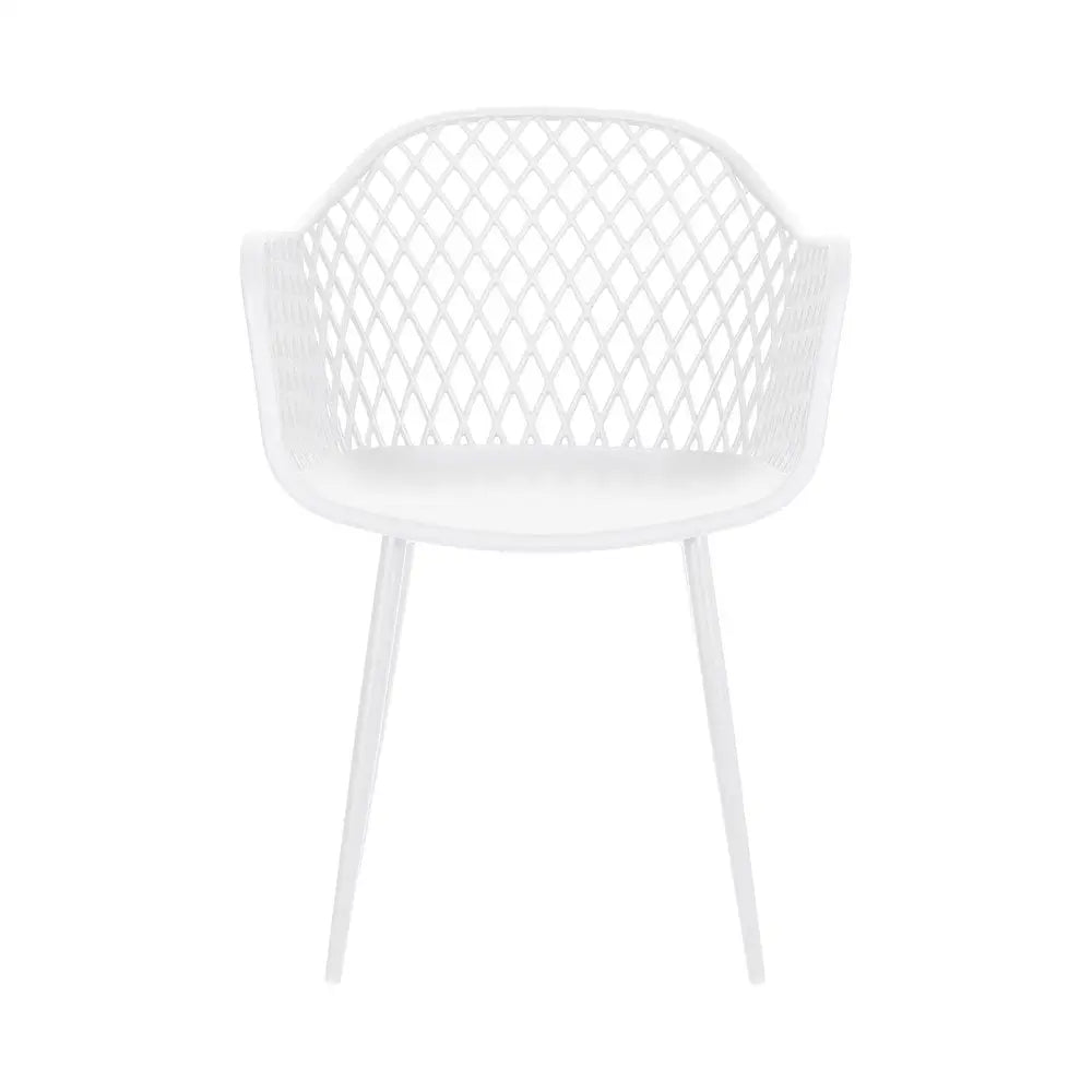 Gardeon 4PC Outdoor Dining Chairs PP Lounge Chair Patio Furniture Garden White - Furniture > Outdoor > Outdoor Chairs