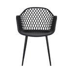 Gardeon 4PC Outdoor Dining Chairs PP Lounge Chair Patio Furniture Garden Black - Furniture > Outdoor > Outdoor Chairs