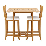 Gardeon 5-Piece Outdoor Bar Set Acacia Wood Bistro Patio Table Stools - Furniture > Outdoor