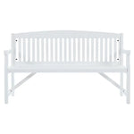 Gardeon 5FT Outdoor Garden Bench Wooden 3 Seat Chair Patio Furniture White - Furniture > Outdoor