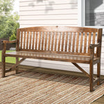 Gardeon 5FT Outdoor Garden Bench Wooden 3 Seat Chair Patio Furniture Natural - Furniture > Outdoor