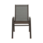 Gardeon 6PC Outdoor Dining Chairs Stackable Lounge Chair Patio Furniture Brown - Furniture > Outdoor