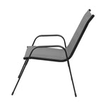 Gardeon 6PC Outdoor Dining Chairs Stackable Lounge Chair Patio Furniture Grey - Furniture > Outdoor > Outdoor Chairs