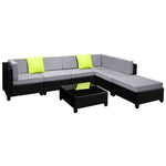 Gardeon 7-Piece Outdoor Sofa Set Wicker Couch Lounge Setting Seat Cover - Furniture > Outdoor