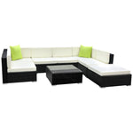 Gardeon 8-Piece Outdoor Sofa Set Wicker Couch Lounge Setting Cover - Furniture > Outdoor