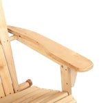 Gardeon Adirondack Outdoor Chairs Wooden Beach Chair Patio Furniture Garden Natural Set of 2 - Furniture > Outdoor >