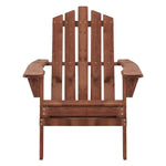 Gardeon Adirondack Outdoor Chairs Wooden Beach Chair Patio Furniture Garden Brown - Furniture > Outdoor > Outdoor Chairs