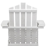 Gardeon Adirondack Outdoor Chairs Wooden Beach Chair Patio Furniture Garden White - Furniture > Outdoor