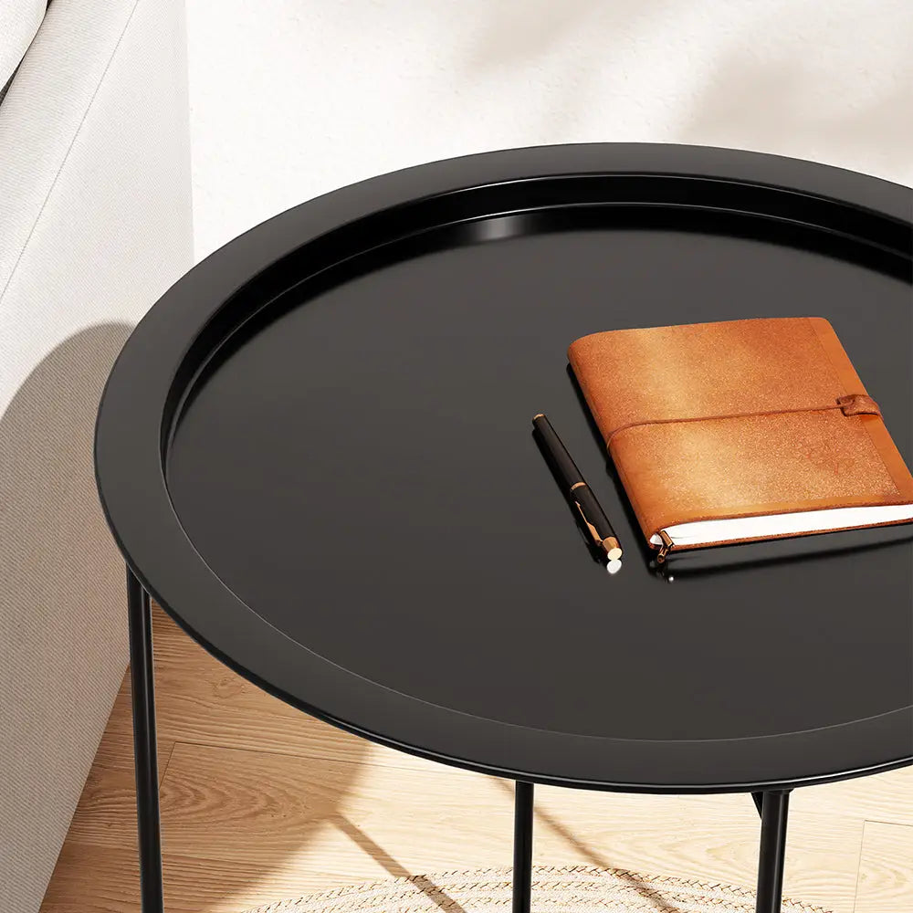 Gardeon Coffee Side Table Steel Outdoor Furniture Indoor Desk Patio Garden - Furniture > Outdoor