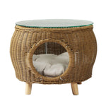 Gardeon Coffee Side Table Wicker Aluminium Desk Pet Bed Storage Outdoor Furniture - Furniture > Outdoor