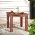 Gardeon Coffee Side Table Wooden Desk Outdoor Furniture Camping Garden Brown - Furniture > Outdoor