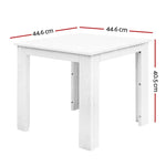Gardeon Coffee Side Table Wooden Desk Outdoor Furniture Camping Garden White - Furniture > Outdoor > Outdoor Tables