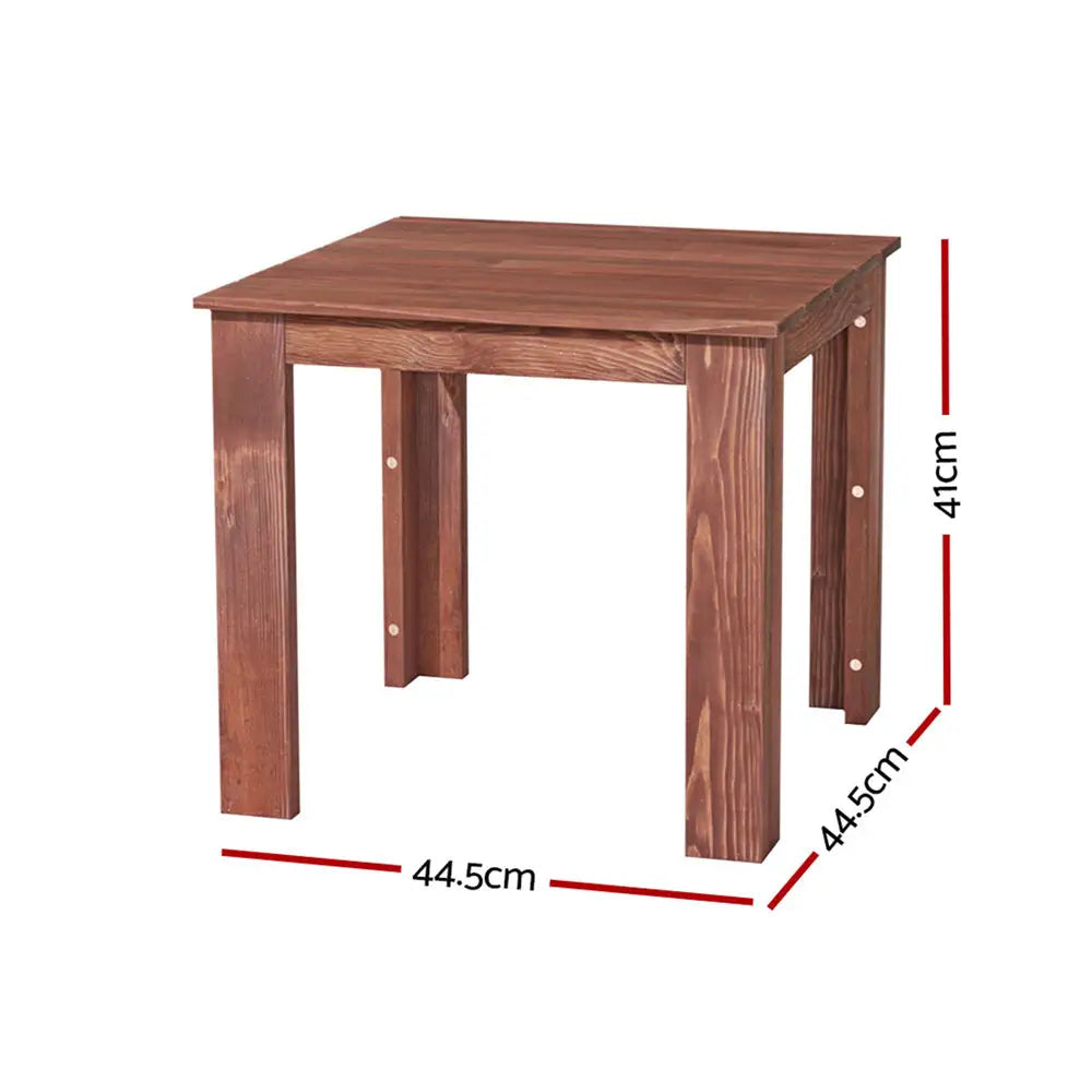 Gardeon Coffee Side Table Wooden Desk Outdoor Furniture Camping Garden Brown - Furniture > Outdoor