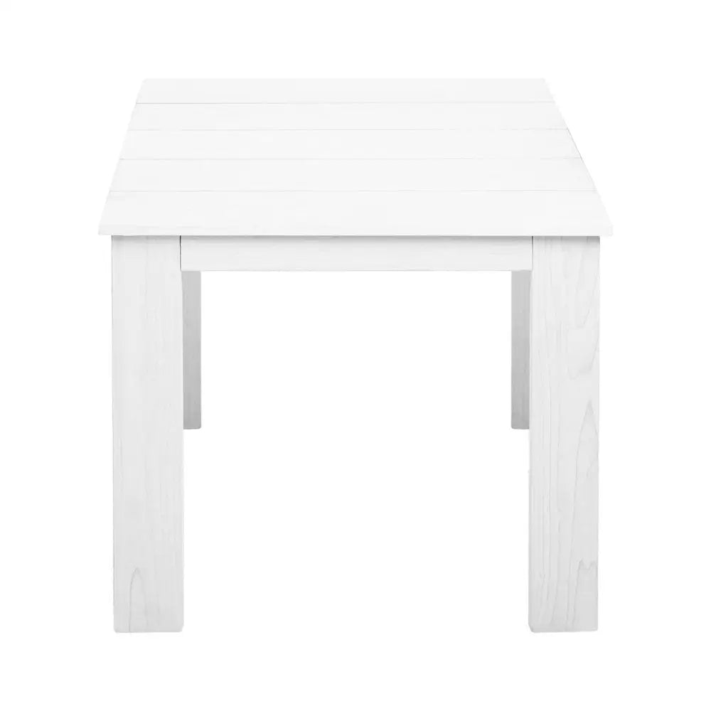 Gardeon Coffee Side Table Wooden Desk Outdoor Furniture Camping Garden White - Furniture > Outdoor > Outdoor Tables