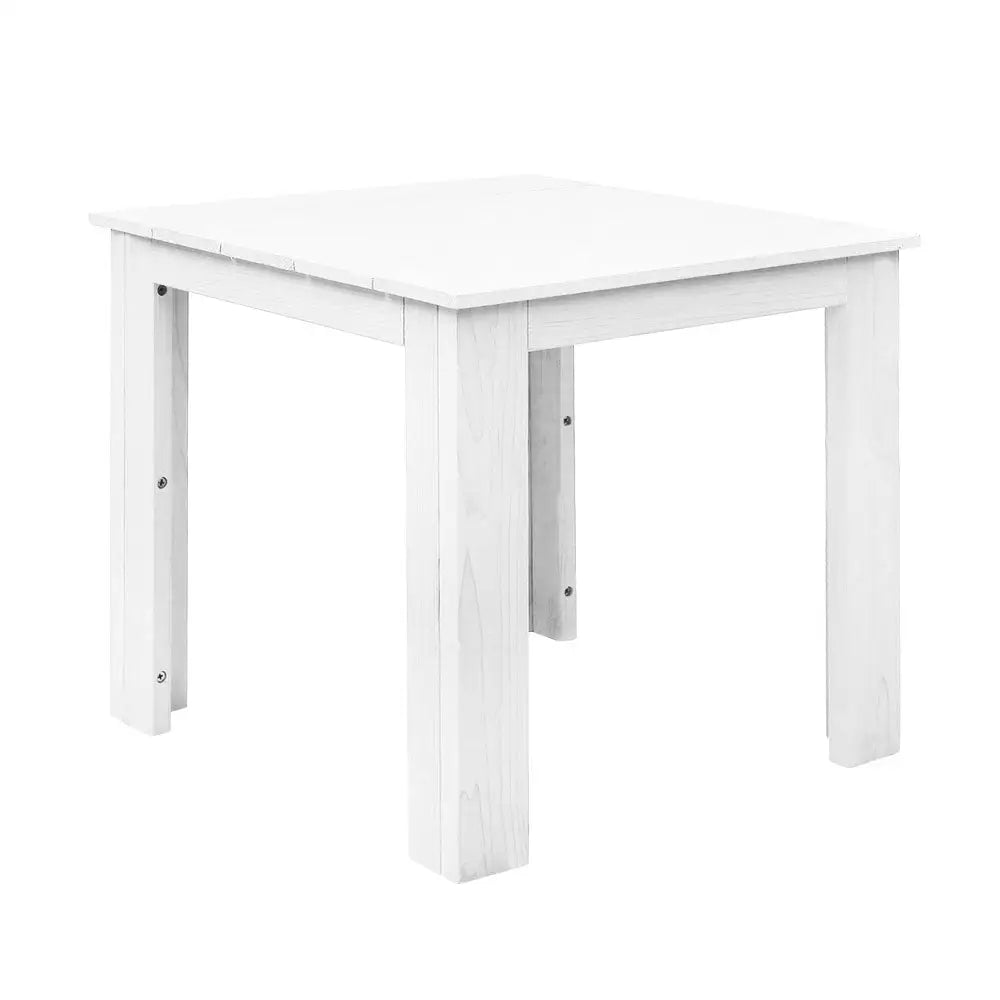 Gardeon Coffee Side Table Wooden Desk Outdoor Furniture Camping Garden White - Furniture > Outdoor > Outdoor Tables