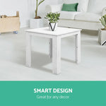 Gardeon Coffee Side Table Wooden Desk Outdoor Furniture Camping Garden White - Furniture > Outdoor > Outdoor Tables