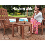 Gardeon Coffee Side Table Wooden Desk Outdoor Furniture Camping Garden Brown - Furniture > Outdoor