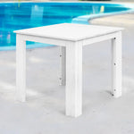 Gardeon Coffee Side Table Wooden Desk Outdoor Furniture Camping Garden White - Furniture > Outdoor > Outdoor Tables