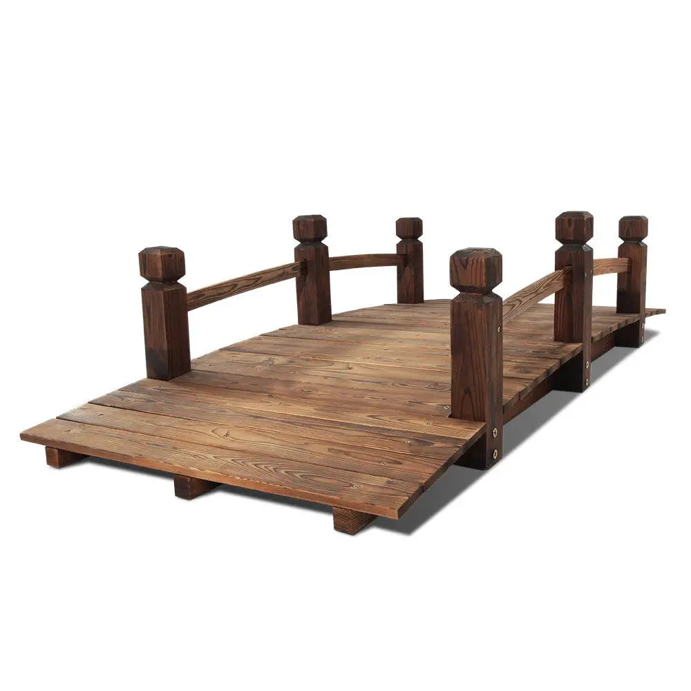 Gardeon Garden Decor Outdoor Ornament Wooden Bridge 160cm - Home & Garden > DIY
