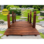 Gardeon Garden Decor Outdoor Ornament Wooden Bridge Chain 160cm - Home & Garden > Decor
