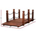 Gardeon Garden Decor Outdoor Ornament Wooden Bridge Chain 160cm - Home & Garden > Decor