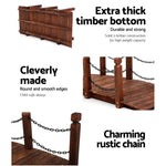Gardeon Garden Decor Outdoor Ornament Wooden Bridge Chain 160cm - Home & Garden > Decor