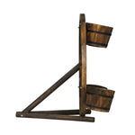 Gardeon Garden Decor Plant Stand Outdoor Ornament Wooden Wagon Wheel 80cm - Furniture > Outdoor