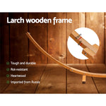Gardeon Hammock Bed Outdoor Camping Garden Timber Hammock with Stand - Home & Garden > Hammocks