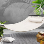 Gardeon Hammock Bed Outdoor Camping Portable Hanging Chair 2 Person Piillow - Home & Garden > Hammocks