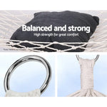 Gardeon Hammock Bed Outdoor Chair Camping Hammocks Hanging Mesh - Home & Garden > Hammocks