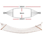 Gardeon Hammock Bed Outdoor Chair Camping Hammocks Hanging Mesh - Home & Garden > Hammocks