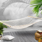 Gardeon Hammock Bed Outdoor Chair Camping Hanging Hammocks Mesh 2 Person - Home & Garden > Hammocks