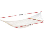 Gardeon Hammock Bed Outdoor Chair Camping Hanging Hammocks Mesh 2 Person - Home & Garden > Hammocks