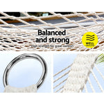 Gardeon Hammock Bed Outdoor Chair Camping Hanging Hammocks Mesh 2 Person - Home & Garden > Hammocks
