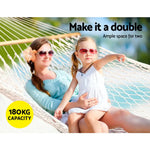 Gardeon Hammock Bed Outdoor Chair Camping Hanging Hammocks Mesh 2 Person - Home & Garden > Hammocks