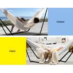 Gardeon Hammock Bed with Stand Outdoor Camping Hammocks Steel Frame - Furniture > Outdoor