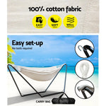 Gardeon Hammock Bed with Stand Outdoor Camping Hammocks Steel Frame - Furniture > Outdoor