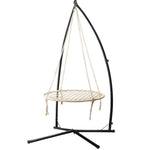 Gardeon Hammock Chair Nest Web Outdoor Swing with Steel Stand 100cm - Furniture > Outdoor