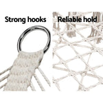 Gardeon Hammock Chair Outdoor Portable Camping Hammocks 2 Person Cream - Furniture > Outdoor