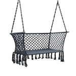Gardeon Hammock Chair Outdoor Portable Camping Hammocks 2 Person Grey - Furniture > Outdoor