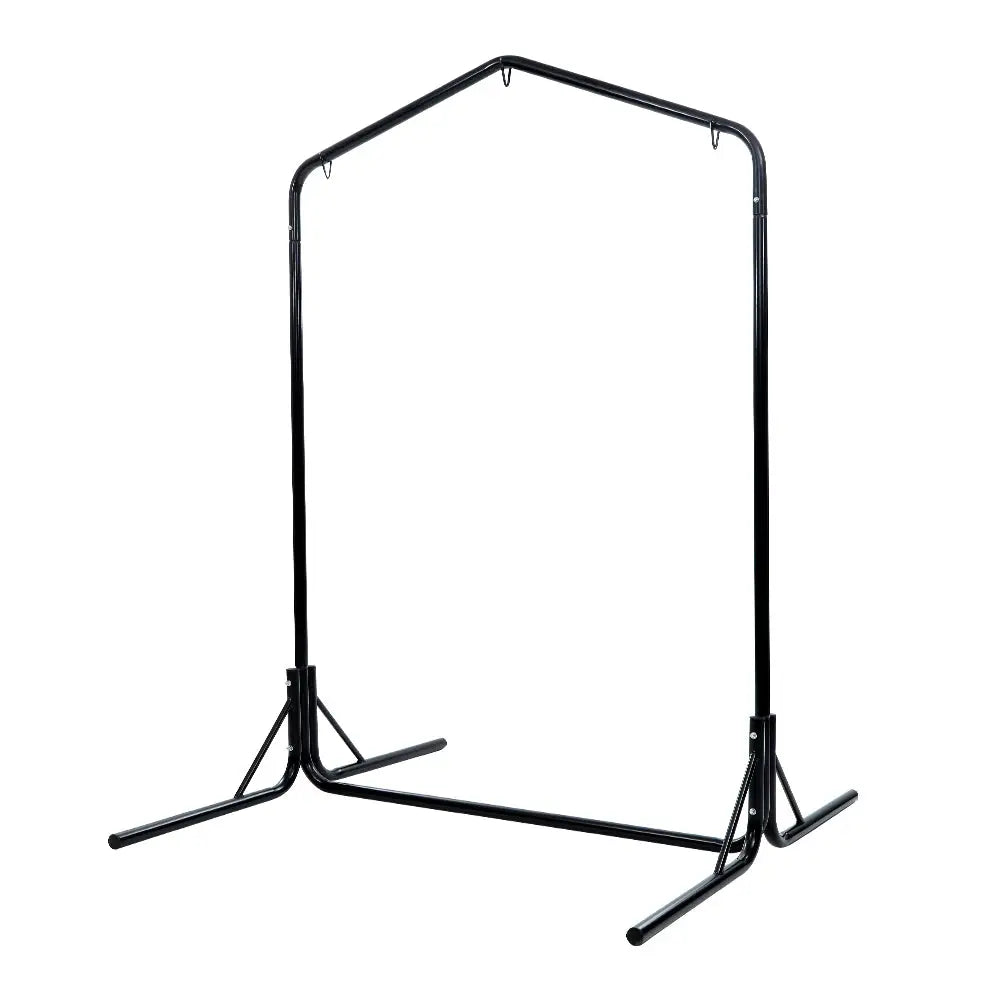 Gardeon Hammock Chair Steel Stand 2 Person Double Outdoor Heavy Duty 200KG - Furniture > Outdoor