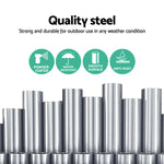 Gardeon Hammock Chair Steel Stand 2 Person Double Outdoor Heavy Duty 200KG - Furniture > Outdoor