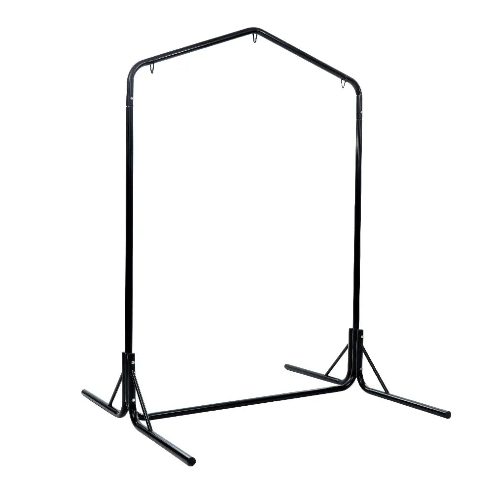 Gardeon Hammock Chair Steel Stand 2 Person Double Outdoor Heavy Duty 200KG - Furniture > Outdoor