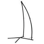 Gardeon Hammock Chair Steel Stand Outdoor Furniture Heavy Duty Black - Home & Garden > Hammocks
