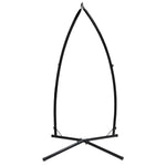 Gardeon Hammock Chair Steel Stand Outdoor Furniture Heavy Duty Black - Home & Garden > Hammocks